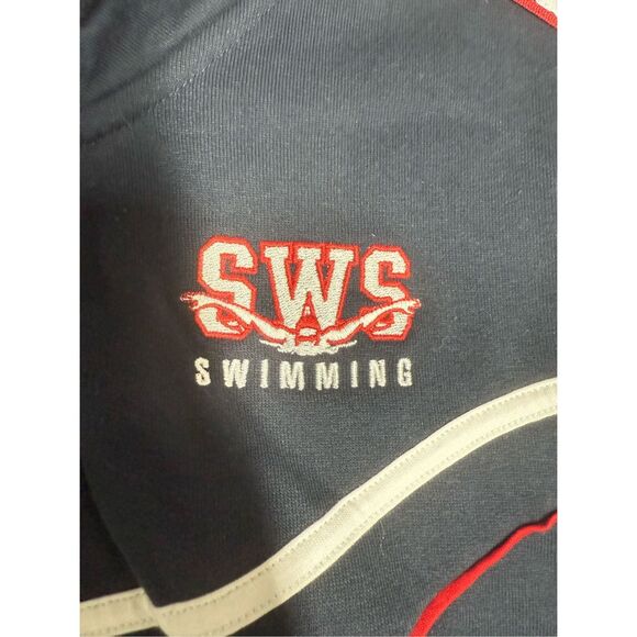 NWT Arena Men's Mark Spitz  Full Zip Jacket Navy-White  Size XS See Description - Picture 4 of 13